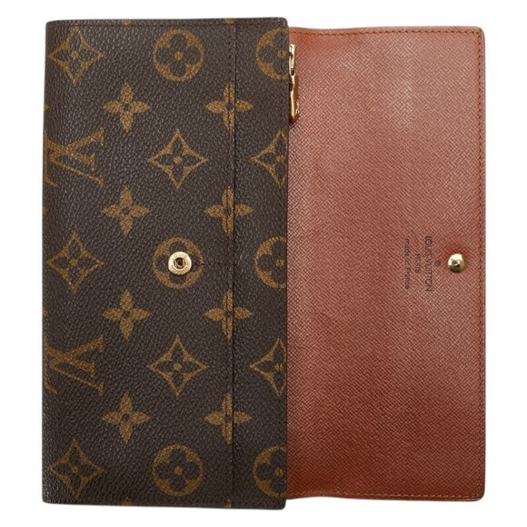 Louis Vuitton Monogram Pochette Porte Monnaie Wallet Long Brown - Picture 8 of 8